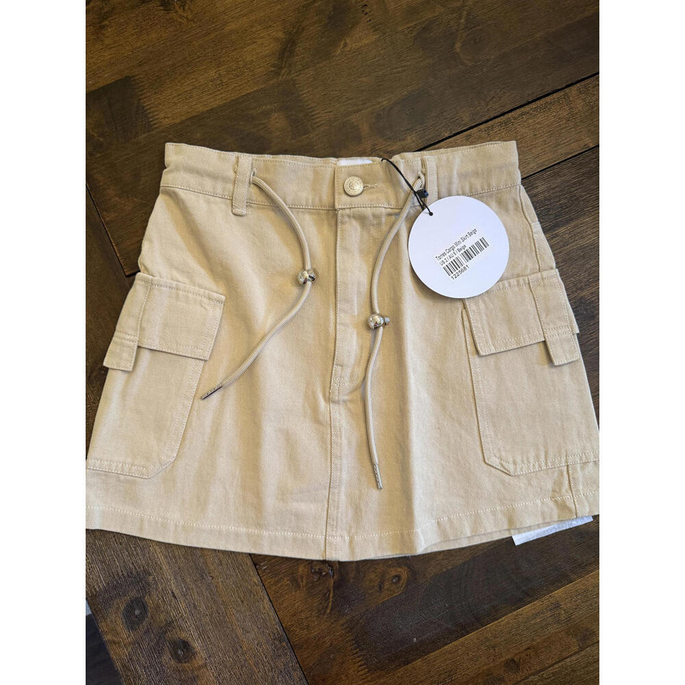 Torres cargo mini skirt beige princess polly size 2